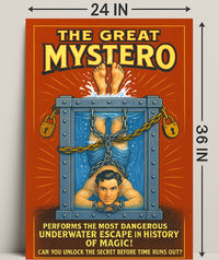 The Great Mystero Underwater Escape Poster PosterGoat