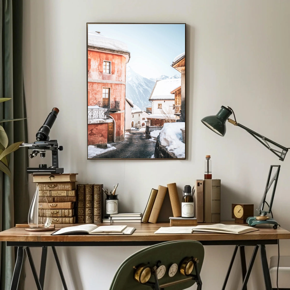 Winter Village Serenity Poster