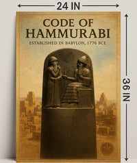 Code of Hammurabi Wall Art Print Decor PosterGoat
