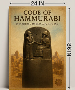 Code of Hammurabi Wall Art Print Decor PosterGoat