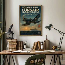 Vought F4U Corsair: Sky Dominator of WWII Poster