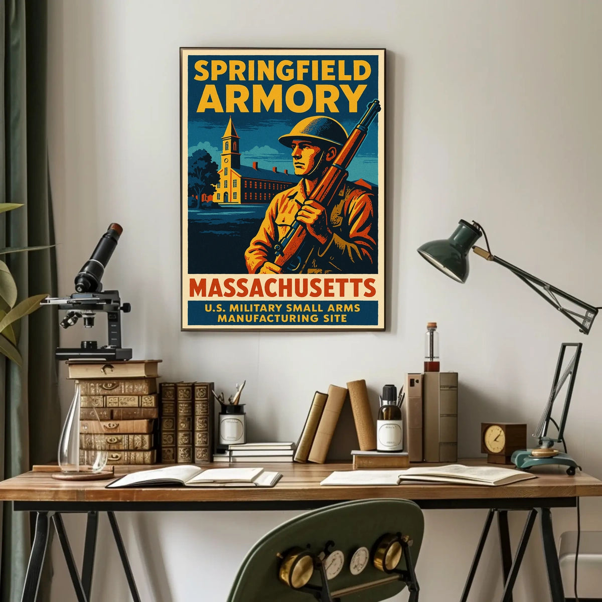 Springfield Armory Massachusetts Poster