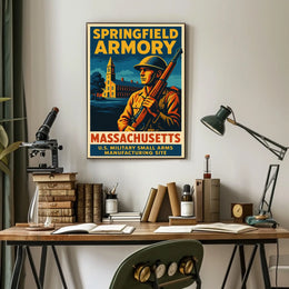 Springfield Armory Massachusetts Poster