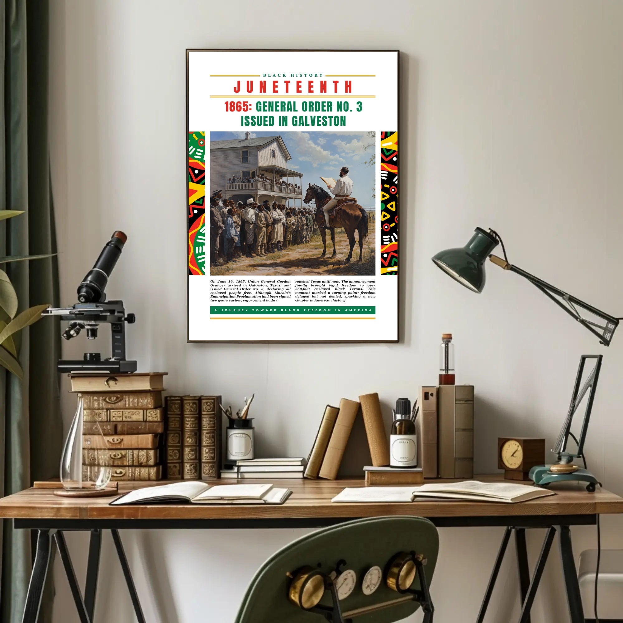 Juneteenth Legacy: Celebrating Freedom with Heritage Cultural Poster