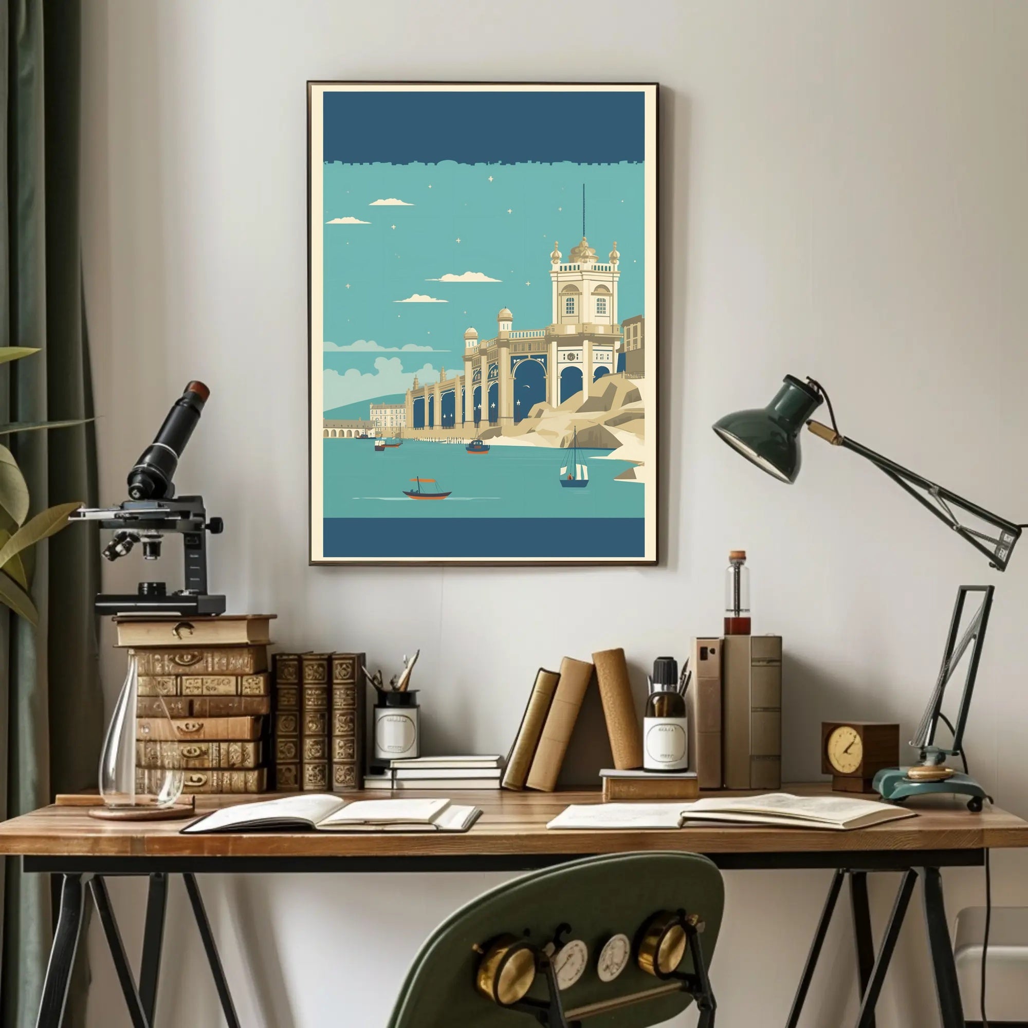 Coastal Architectural Marvel Poster