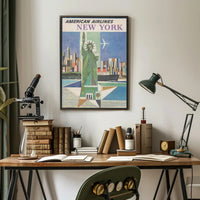 American Airlines New York Poster PosterGoat