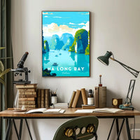 Ha Long Bay Seascape Exploration Travel Poster