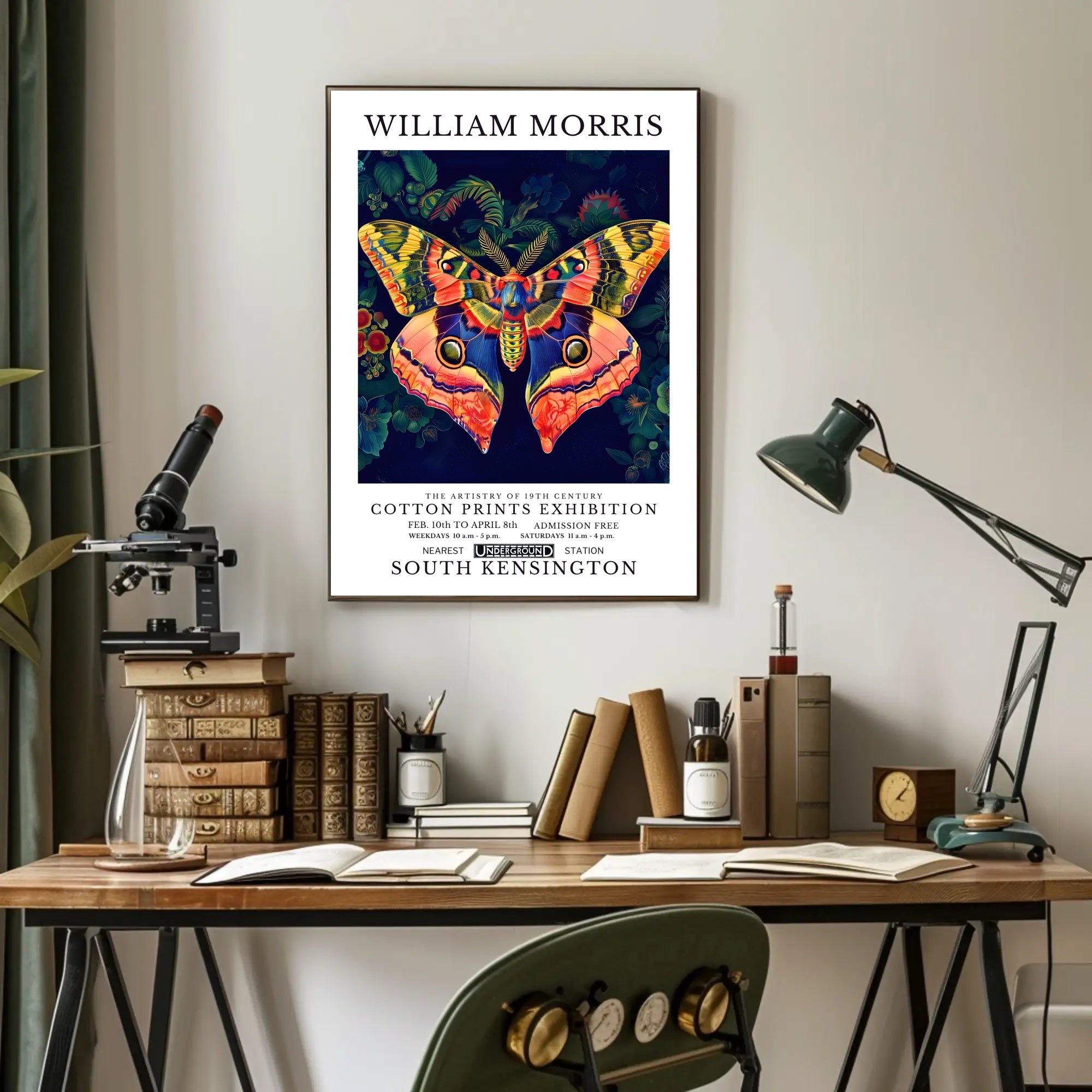 19th-Century Cotton Prints Exhibition: Artistic Poster