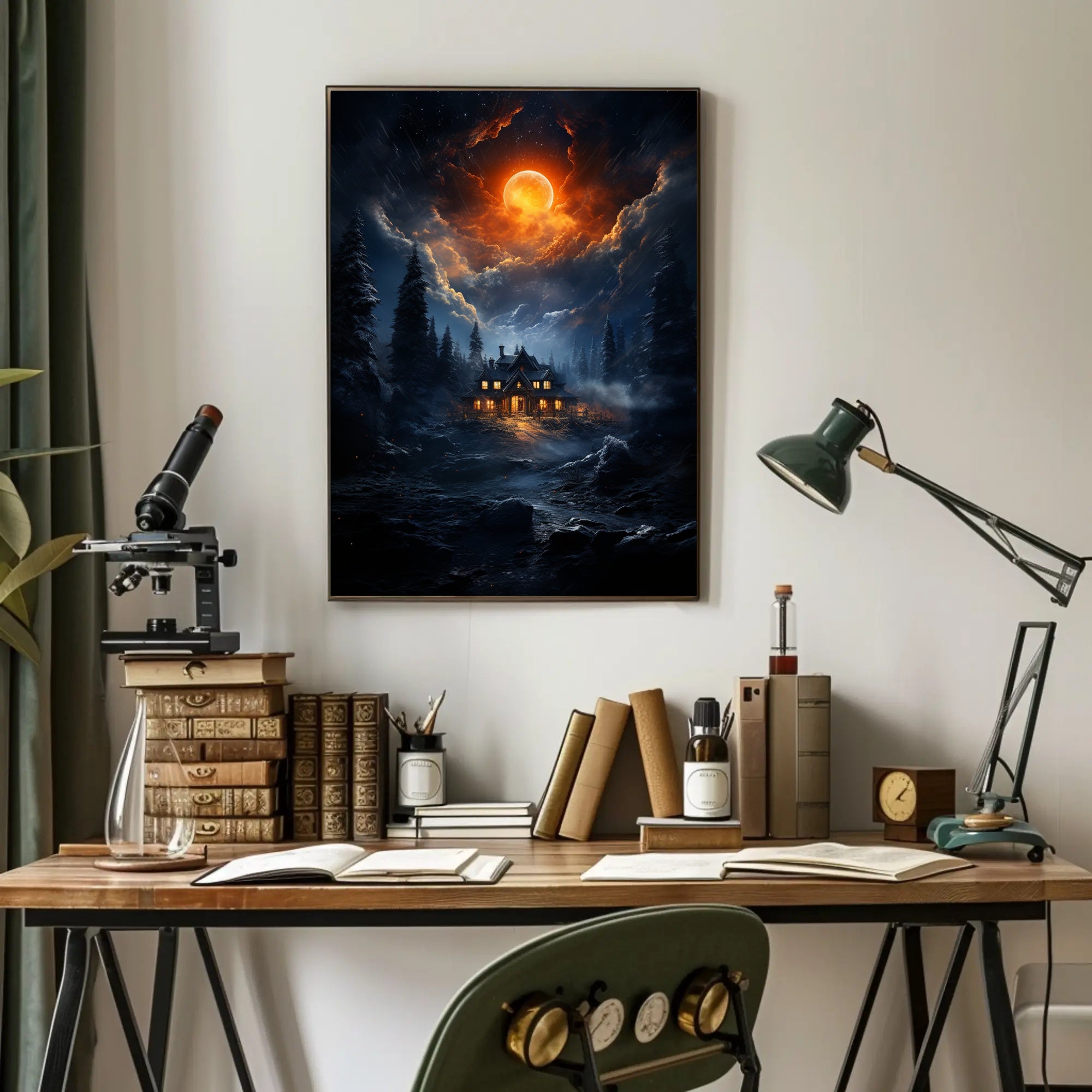 Enchanted Nightscape Poster