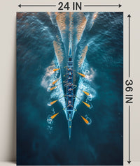 Rowing In Harmony Poster PosterGoat