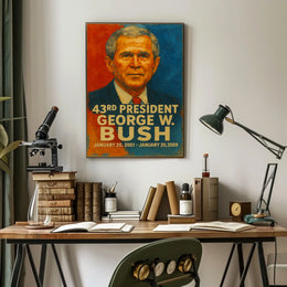 Donald Trump Resolute Oval Office Patriotic Poster
