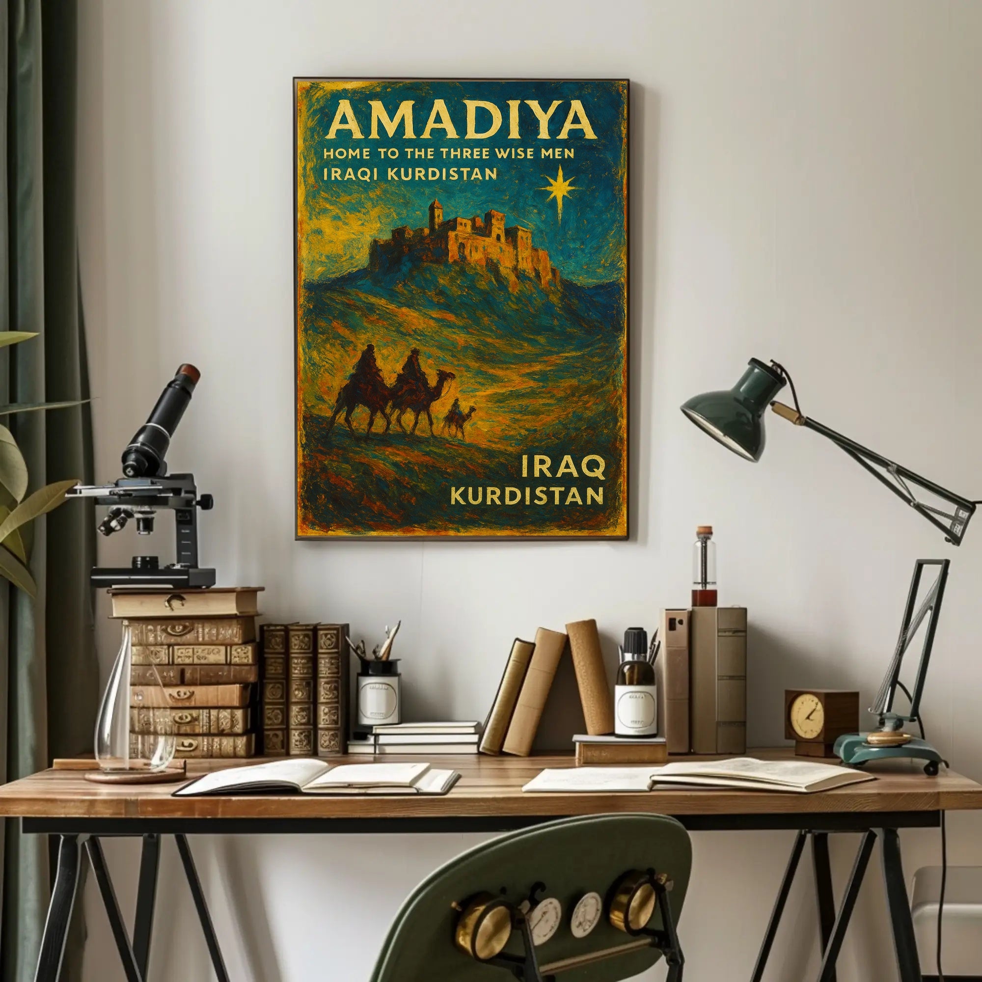 Kurdistan Amadiya Starry Fortress Impresses Cultural or Heritage Poster
