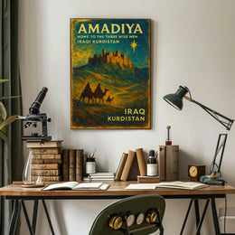 Kurdistan Amadiya Starry Fortress Impresses Cultural or Heritage Poster