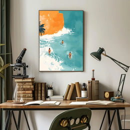 Beachside Serenity Calming Wall Art Poster Print