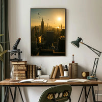 New York City Sunrise Urban or Cityscape Poster