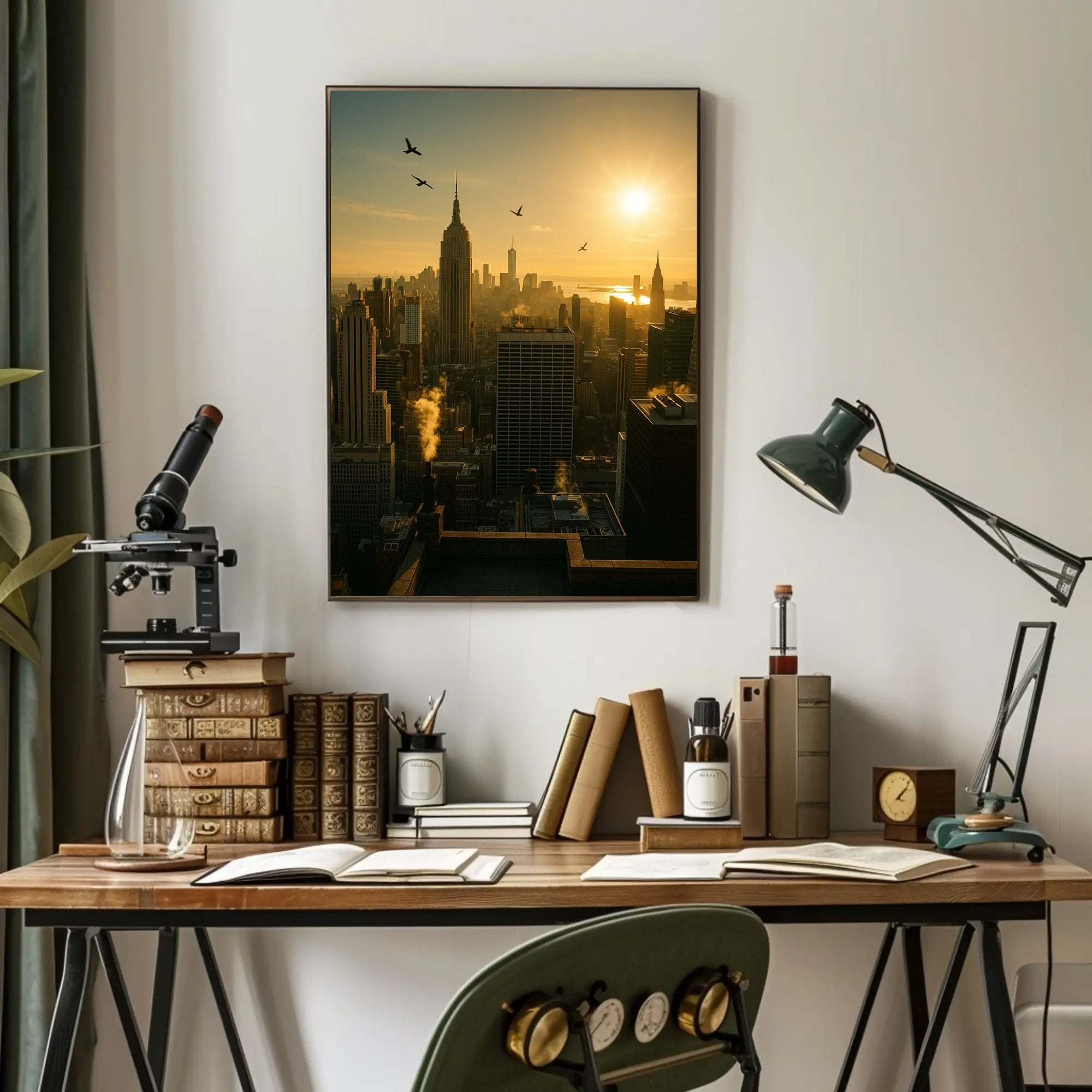 New York City Sunrise Urban or Cityscape Poster