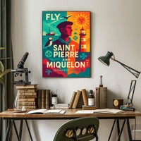 Fly to Saint Pierre and Miquelon Poster
