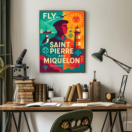 Fly to Saint Pierre and Miquelon Poster
