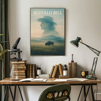 Buffalo Bill American Frontier Animal Poster
