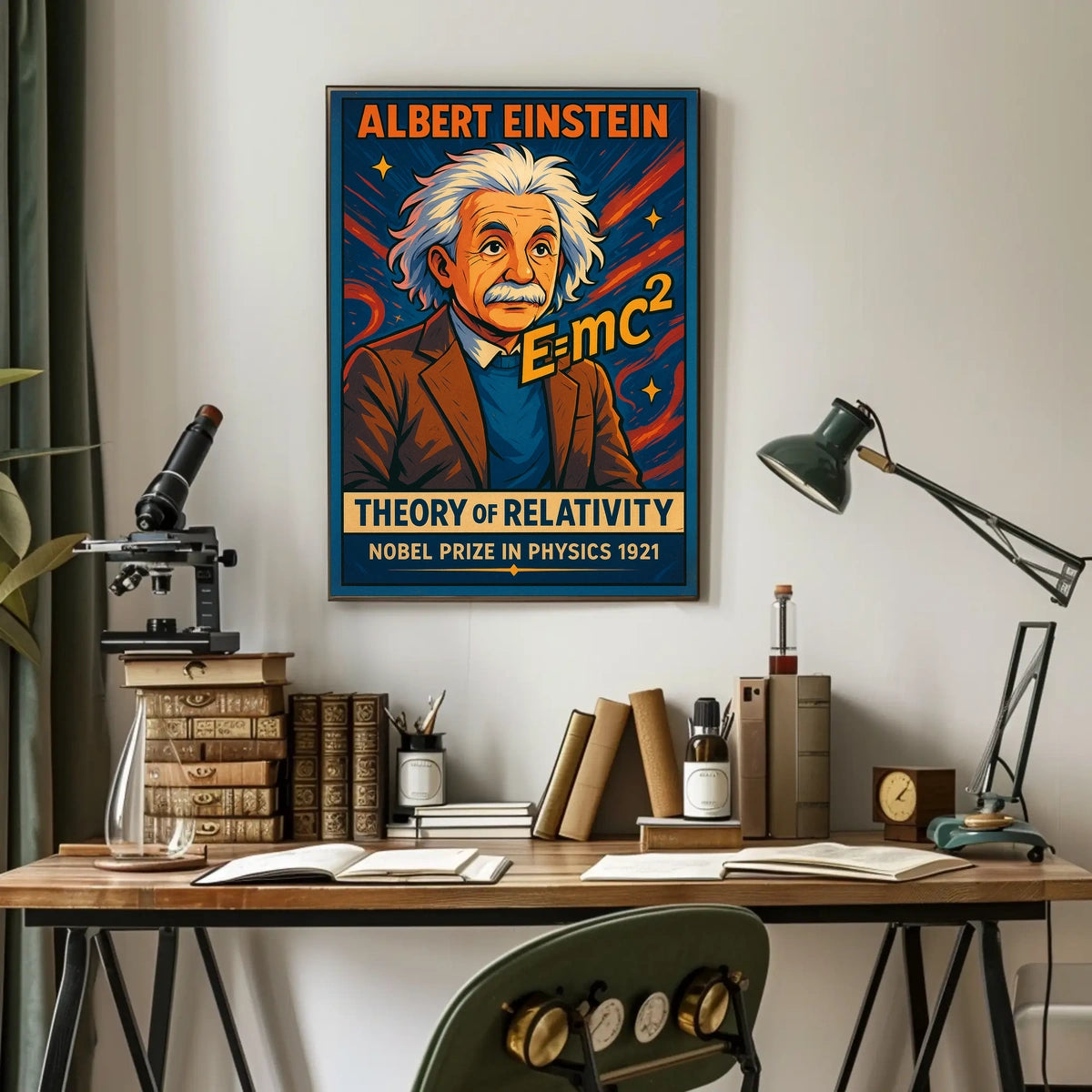 Albert Einstein Theory Of Relativity Poster