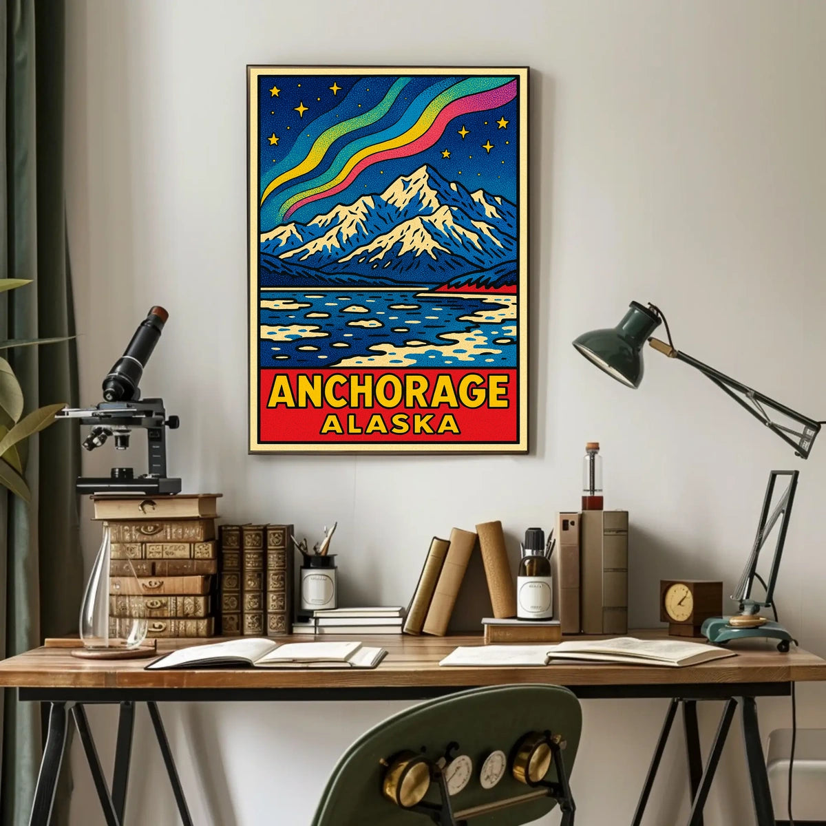 Anchorage, Alaska A Vibrant Landscape Poster