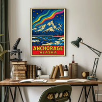 Anchorage, Alaska A Vibrant Landscape Poster