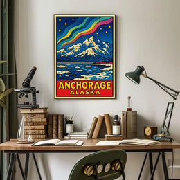 Anchorage, Alaska A Vibrant Landscape Poster