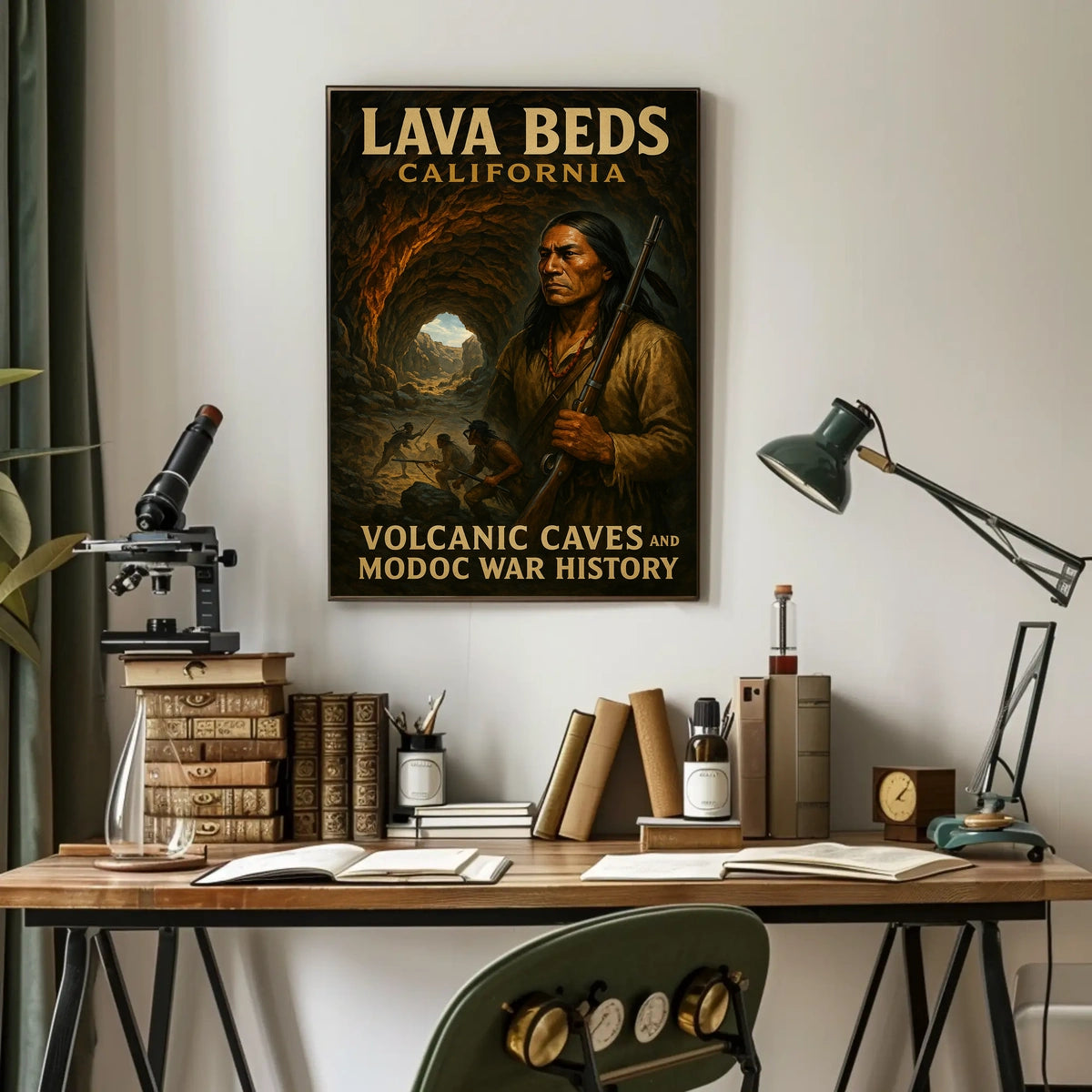 Lava Beds Volcanic Caves And Modoc War Poster