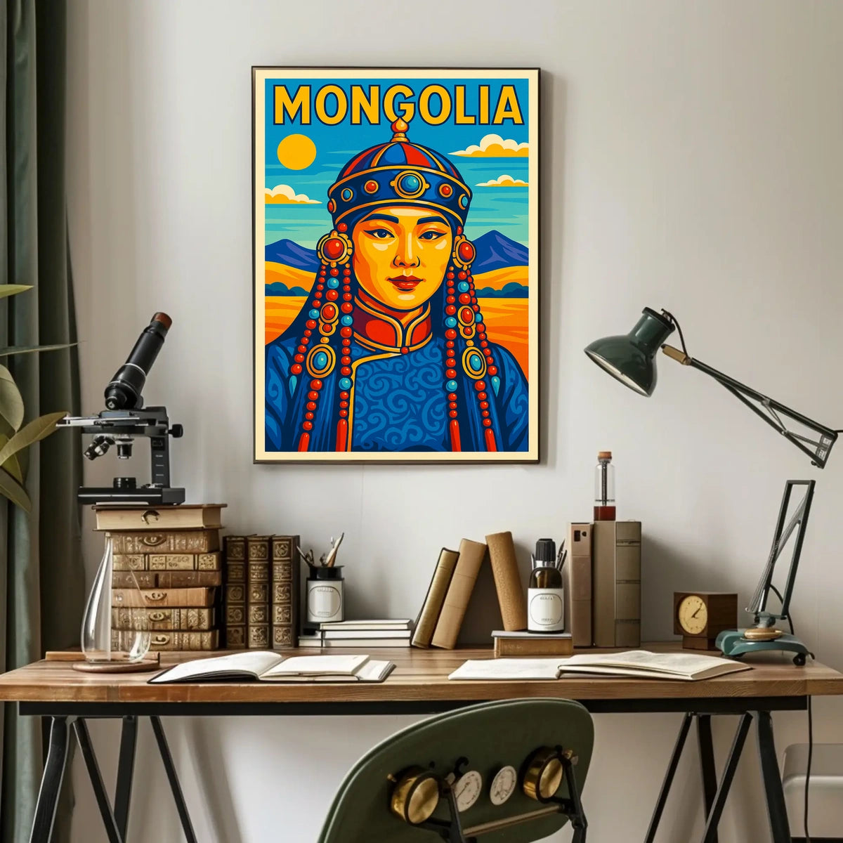 Mongolia Cultural Heritage Poster