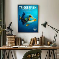 Triggerfish Marine Fish of the Reef Poster PosterGoat