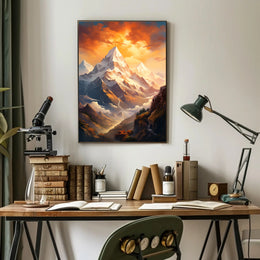 Majestic Mountain Landscape Poster