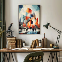Urban Geometric Symphony Poster