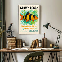 Clown Loach The Striped Joker of the Tank Poster