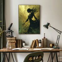 Ethereal Gothic Transformation: Surreal Skeleton Art Poster PosterGoat