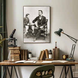 Abraham Lincoln Colorized Bowtie Poster Modern Retro Aesthetic PosterGoat
