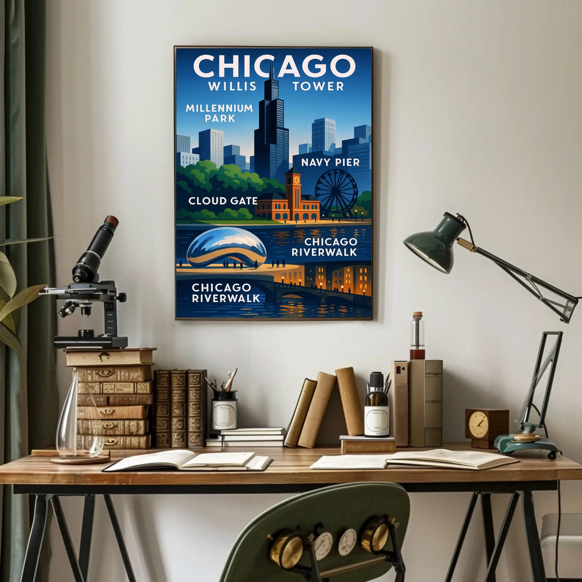 Discover Chicago Poster
