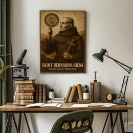 Saint Bernardin Of Siena Poster