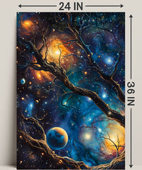 Cosmic Tree of Life Space or Astronomy Poster