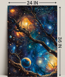 Cosmic Tree of Life Space or Astronomy Poster
