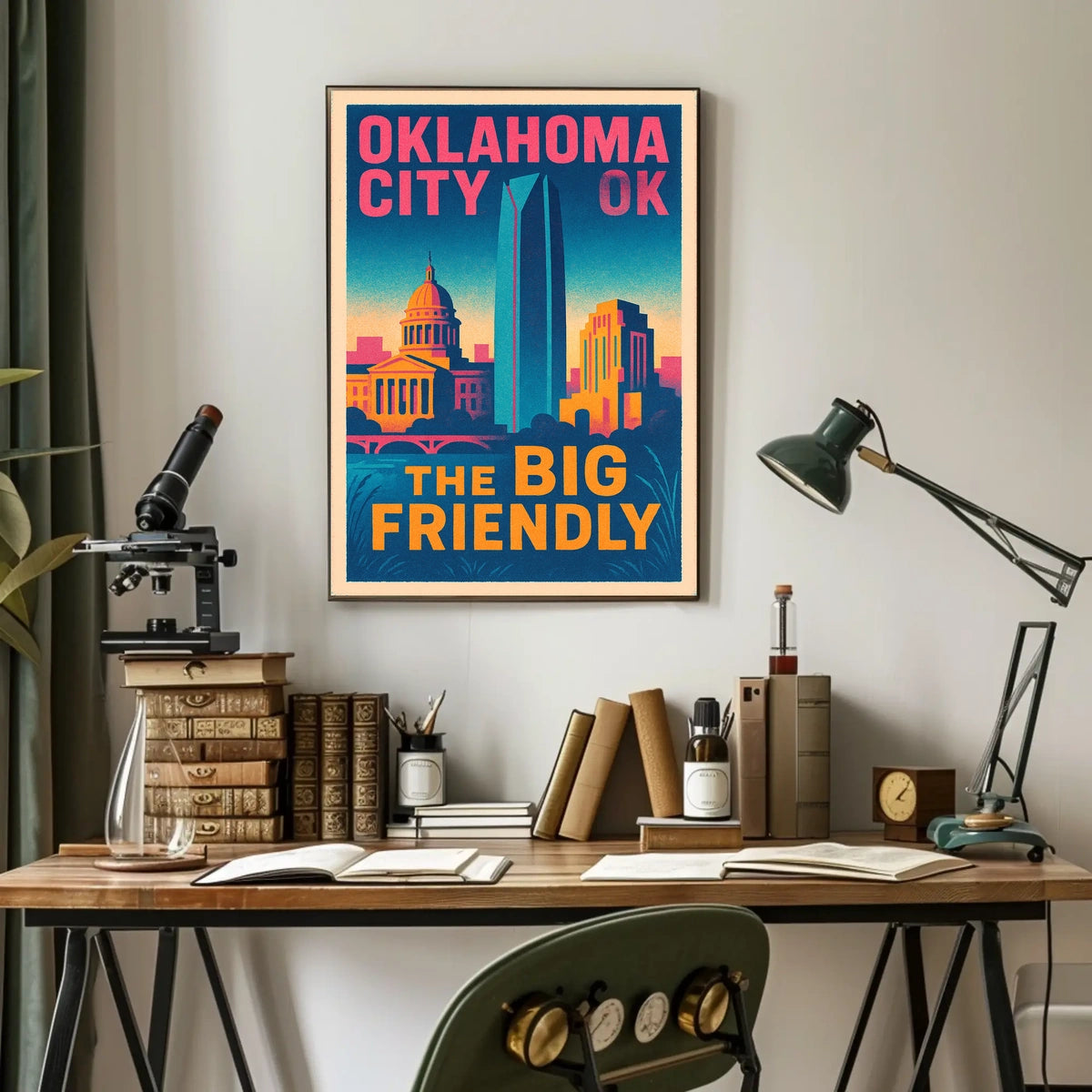 Oklahoma City The Big Friendly Poster