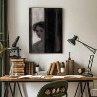 Contemplative Portrait of a Woman - Artistic Poster PosterGoat