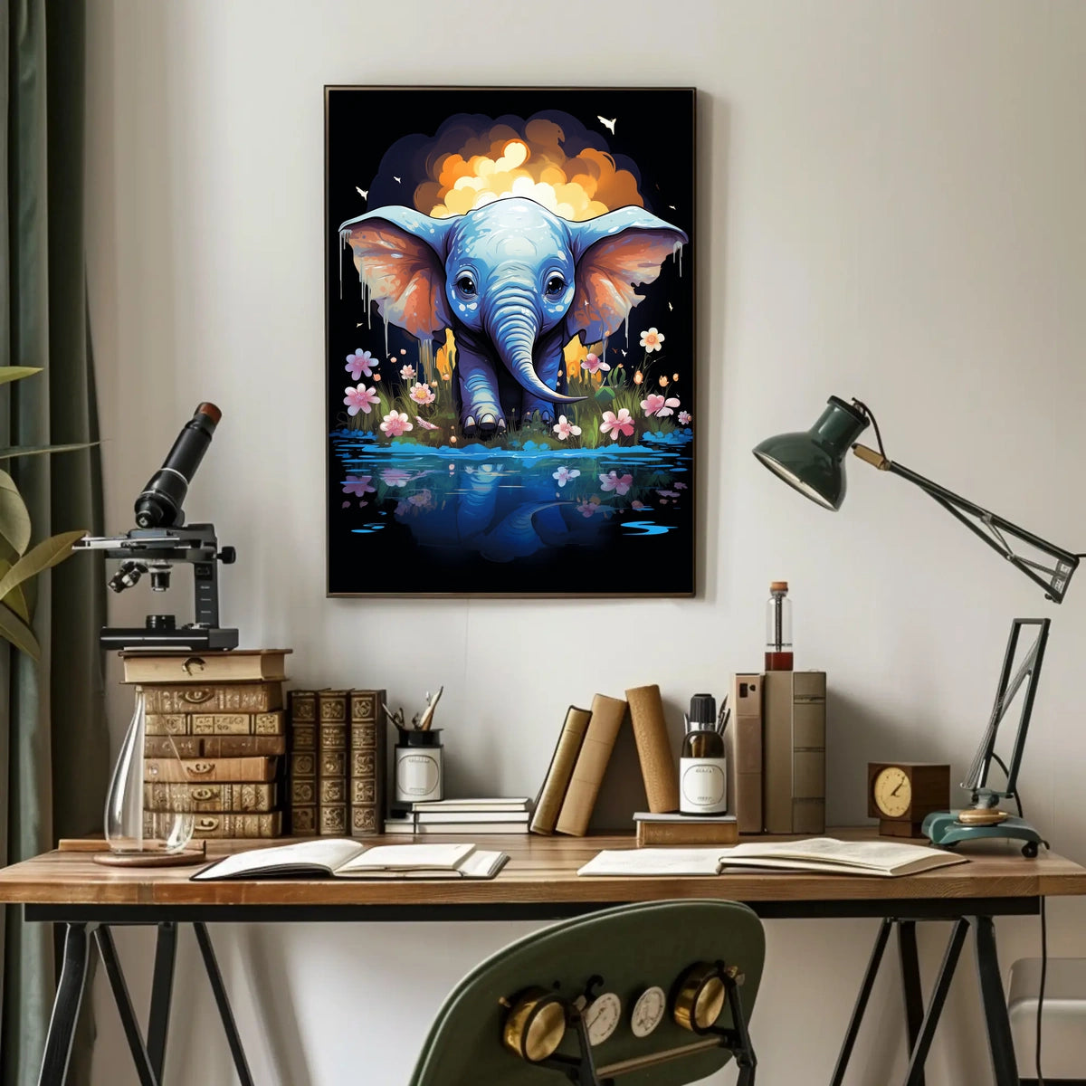 Elephant Dreams A Whimsical Fantasy Landscape