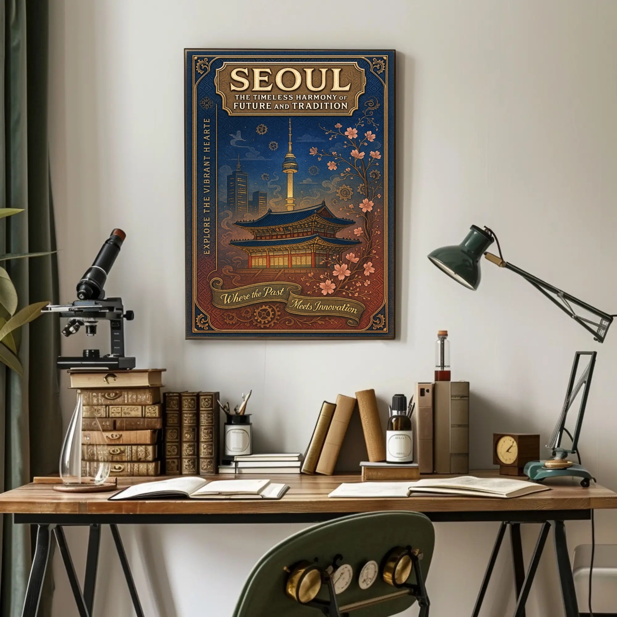 Seoul The Timeless Harmony of Future and Tradition Poster