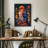 Vibrant Bird Illustration Poster