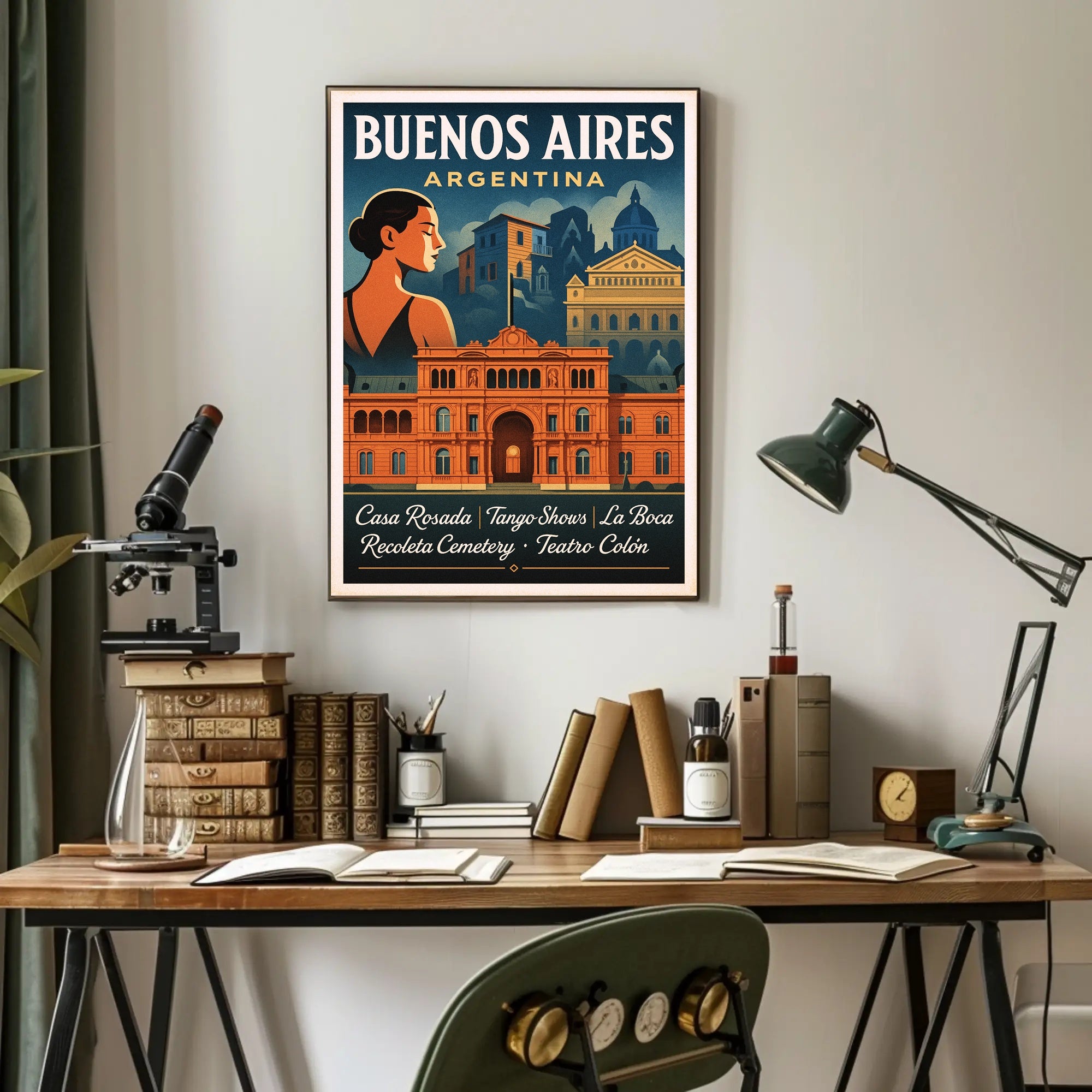 Buenos Aires Argentina Travel Poster