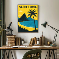 Saint Lucia Paradise Poster