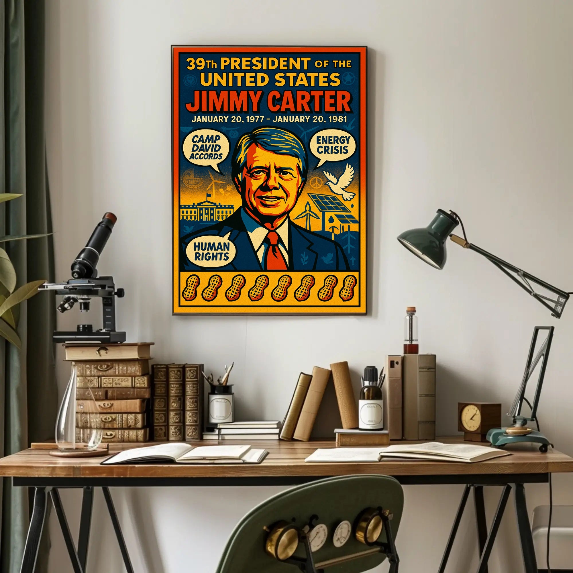 Jimmy Carter United States Leader Photo Tribute Poster PosterGoat