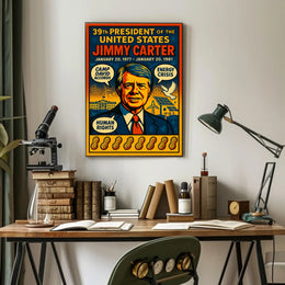 Jimmy Carter United States Leader Photo Tribute Poster PosterGoat