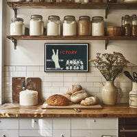 Victory Poster with Peace Symbol Poster