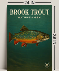 Brook Trout Nature's Gem Wall Art Print PosterGoat